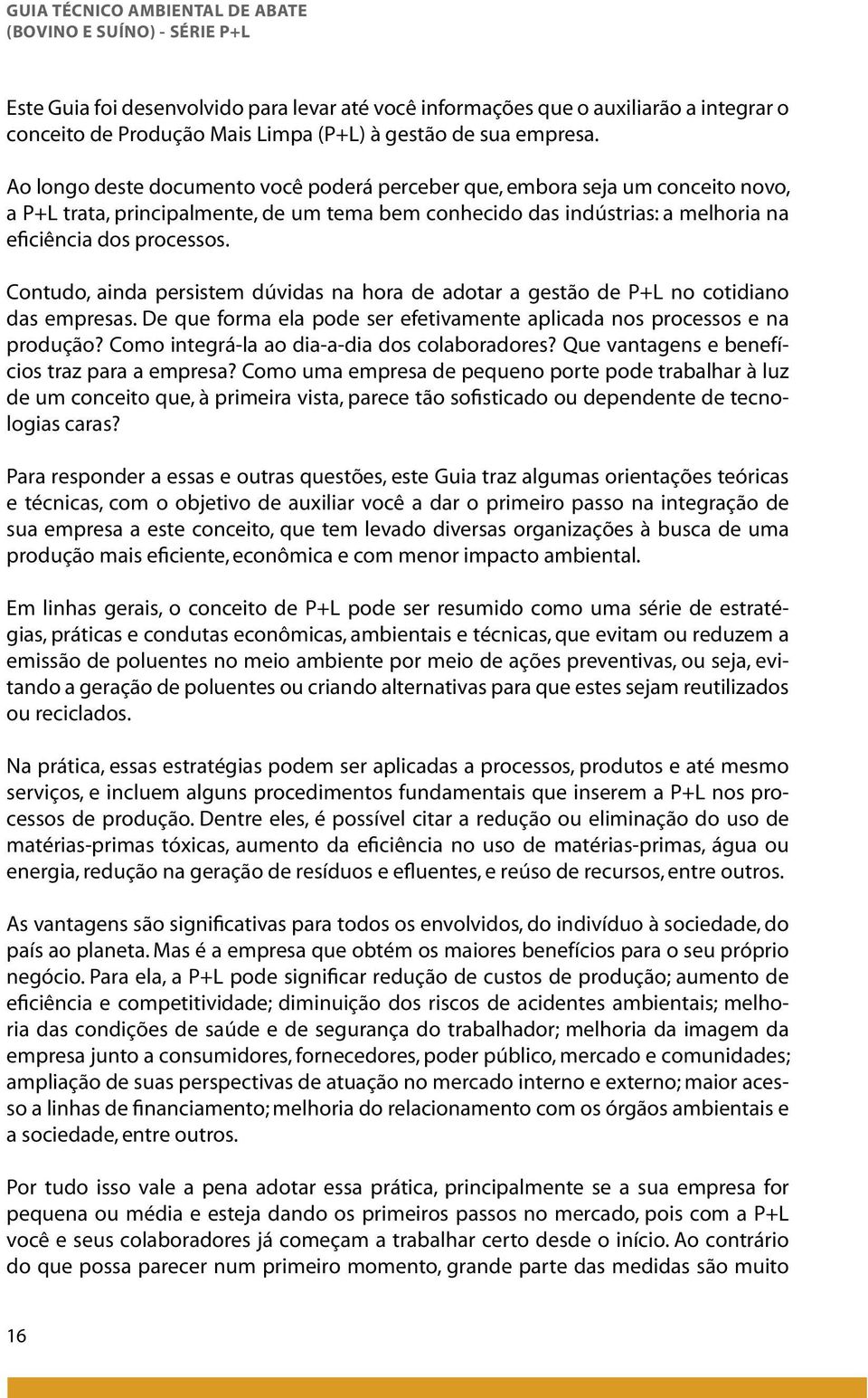 Contudo, ainda persistem dúvidas na hora de adotar a gestão de P+L no cotidiano das empresas. De que forma ela pode ser efetivamente aplicada nos processos e na produção?