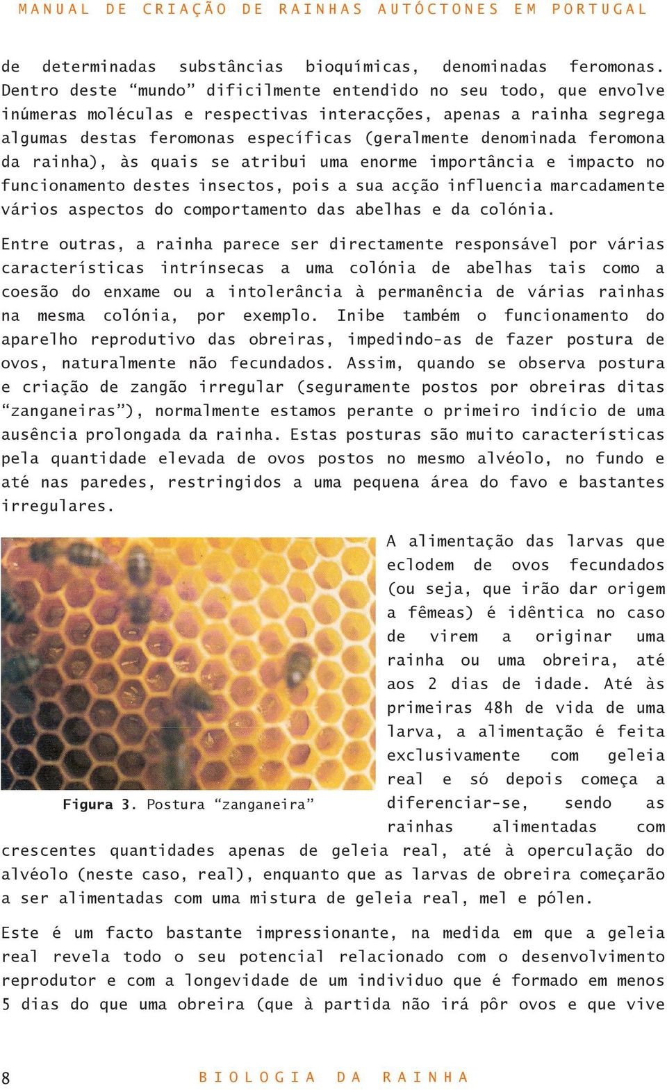 feromona da rainha), às quais se atribui uma enorme importância e impacto no funcionamento destes insectos, pois a sua acção influencia marcadamente vários aspectos do comportamento das abelhas e da