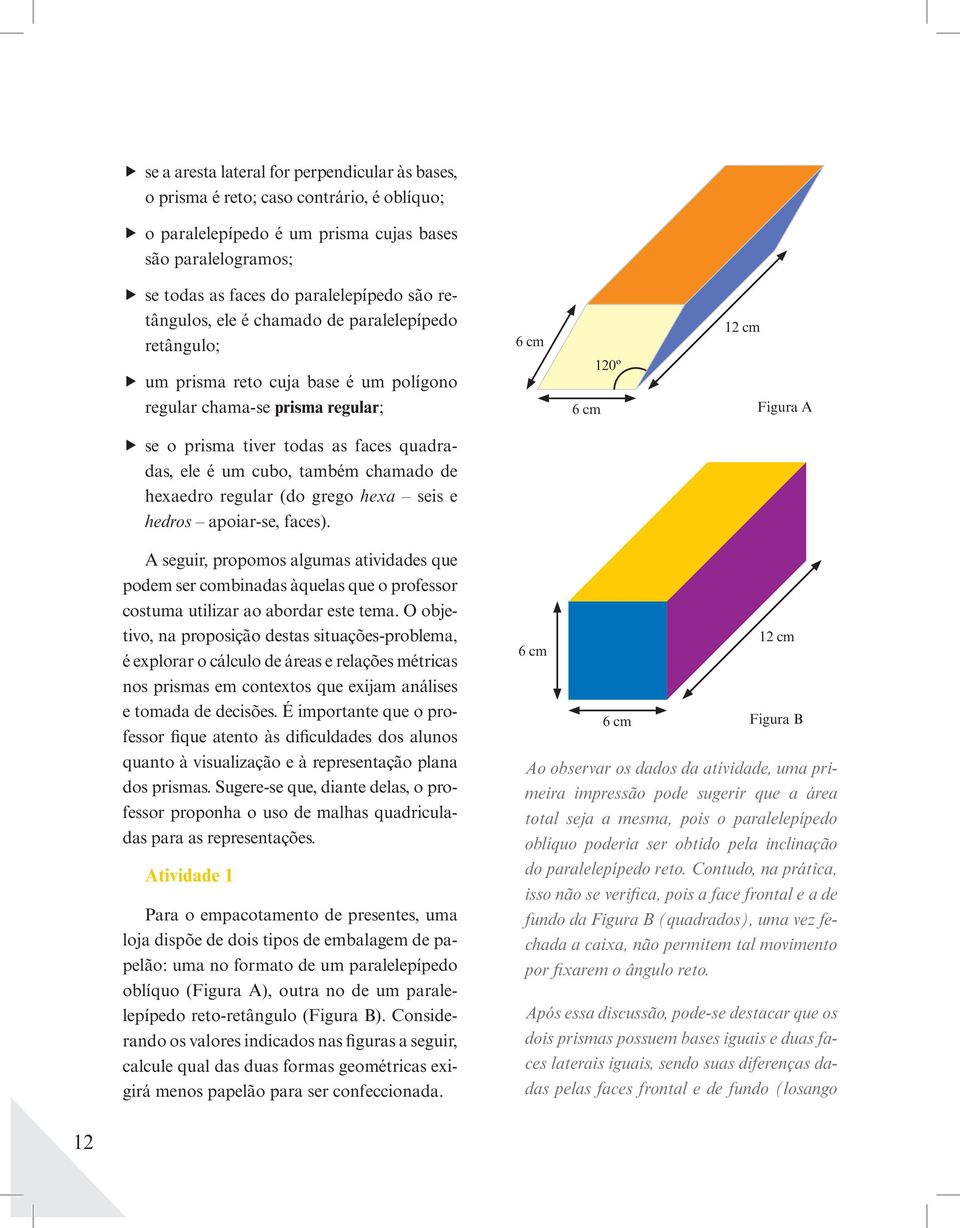 quadradas, ele é um cubo, também chamado de hexaedro regular (do grego hexa seis e hedros apoiar-se, faces).