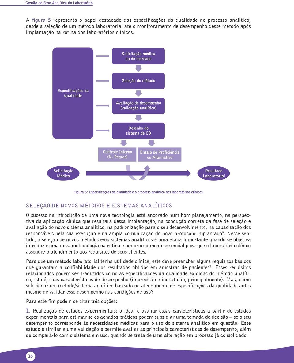 SELEÇÃO DE NOVOS MÉTODOS E SISTEMAS ANALÍTICOS O sucesso na introdução de uma nova tecnologia está ancorado num bom planejamento, na perspectiva da aplicação clínica que resultará dessa implantação,