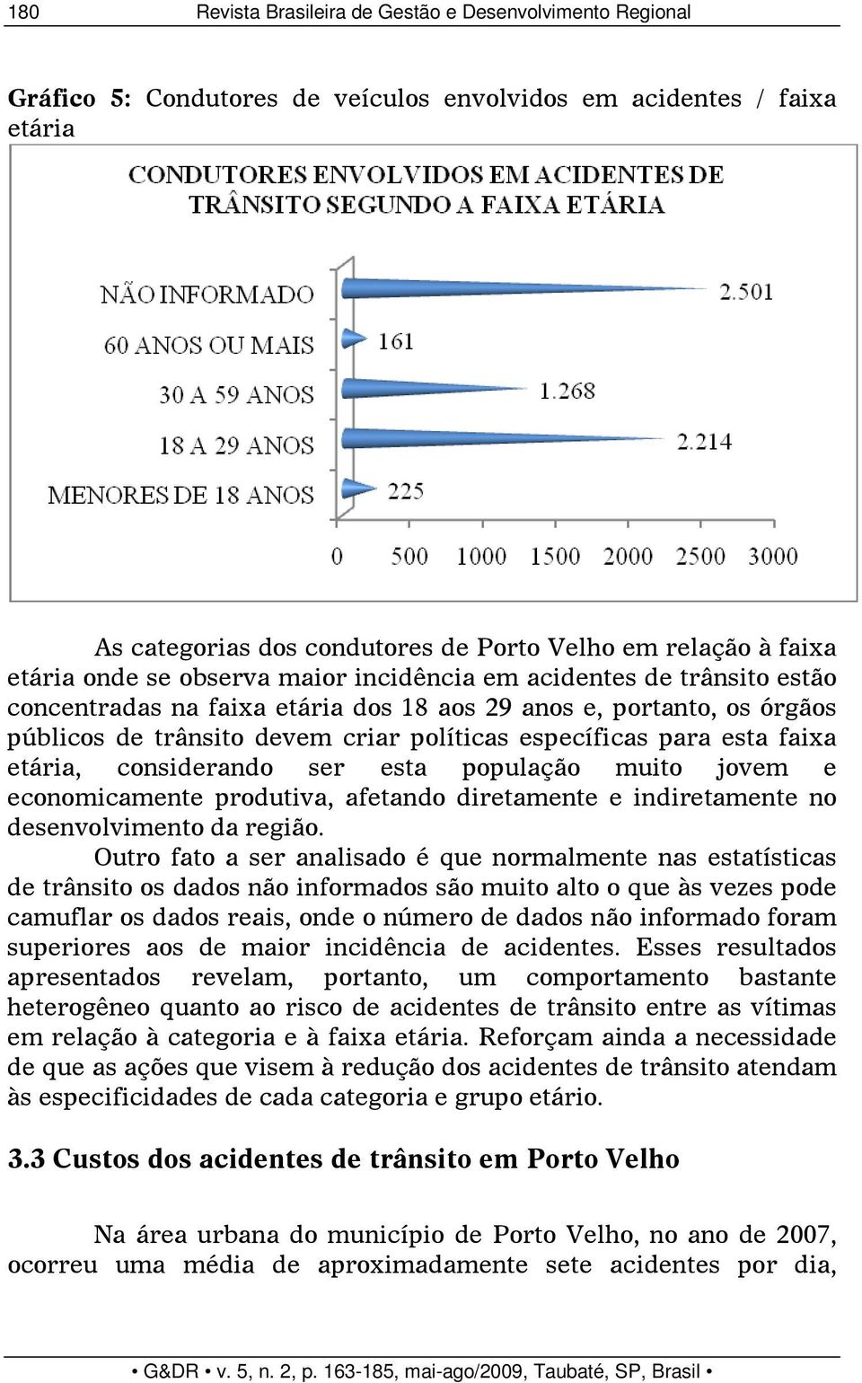 para esta faixa etária, considerando ser esta população muito jovem e economicamente produtiva, afetando diretamente e indiretamente no desenvolvimento da região.