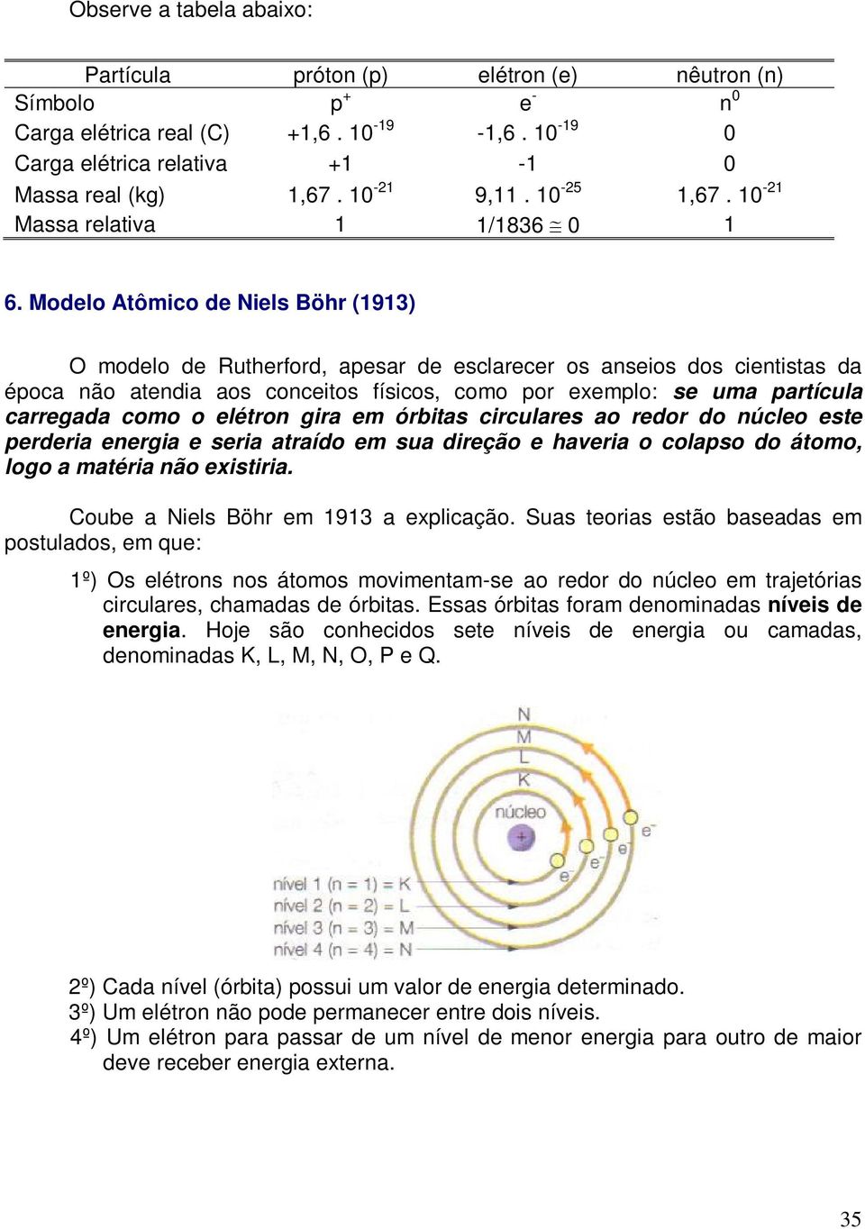 Modelo Atômico de Niels Böhr (1913) O modelo de Rutherford, apesar de esclarecer os anseios dos cientistas da época não atendia aos conceitos físicos, como por exemplo: se uma partícula carregada