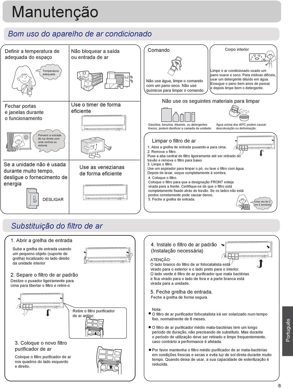 Enxugue o pano bem anos de passar e depois limpe bem o detergente.