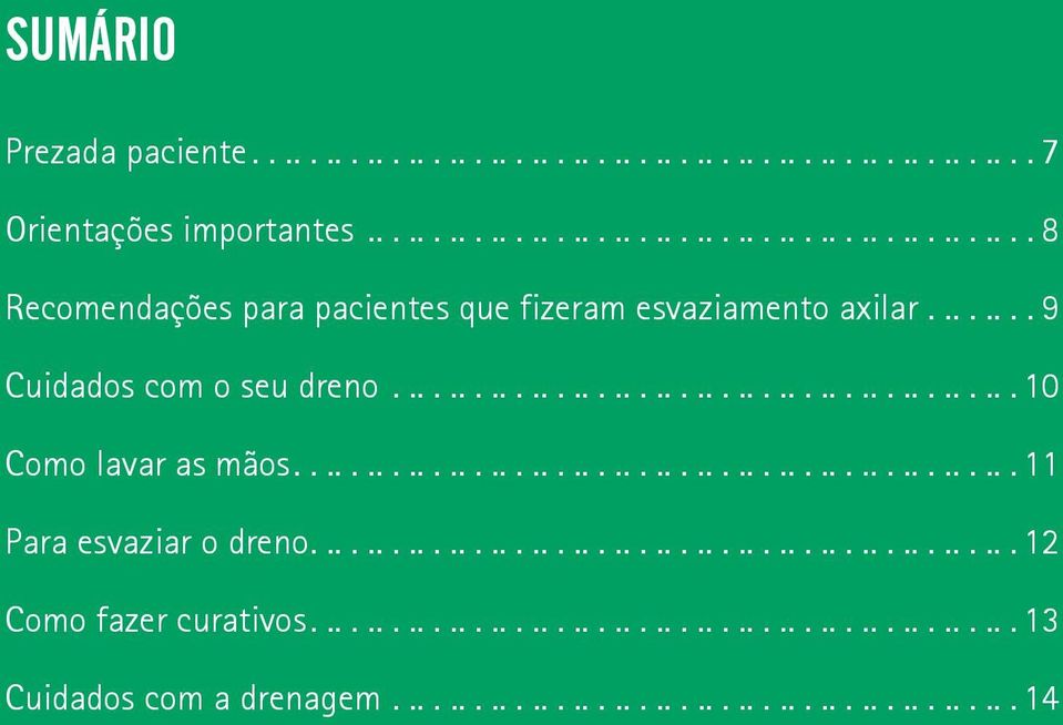 .............................................. 10 Como lavar as mãos.................................................... 11 Para esvaziar o dreno.