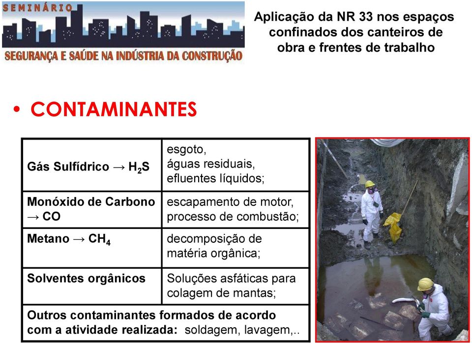 decomposição de matéria orgânica; Solventes orgânicos Soluções asfáticas para colagem