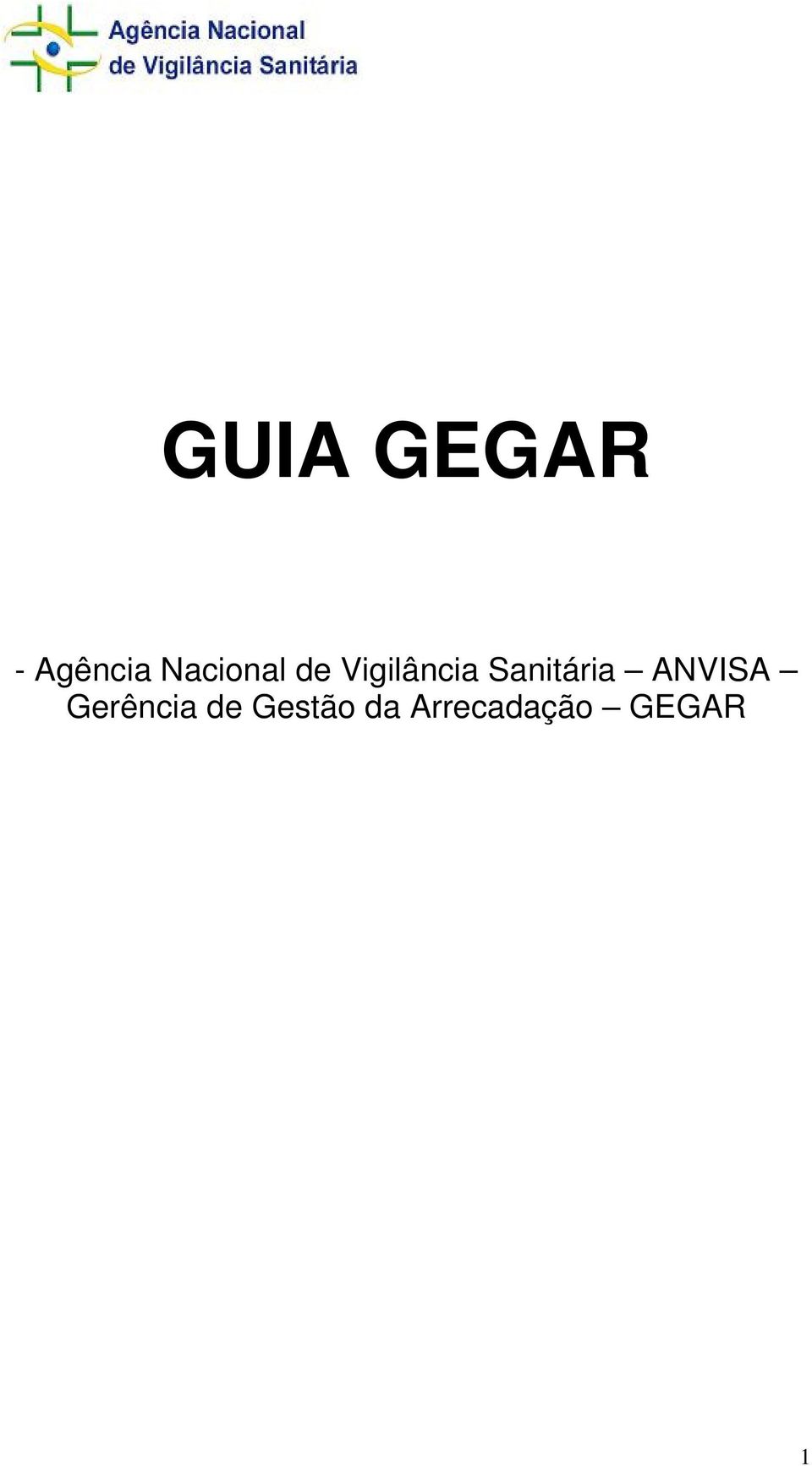 Sanitária ANVISA Gerência