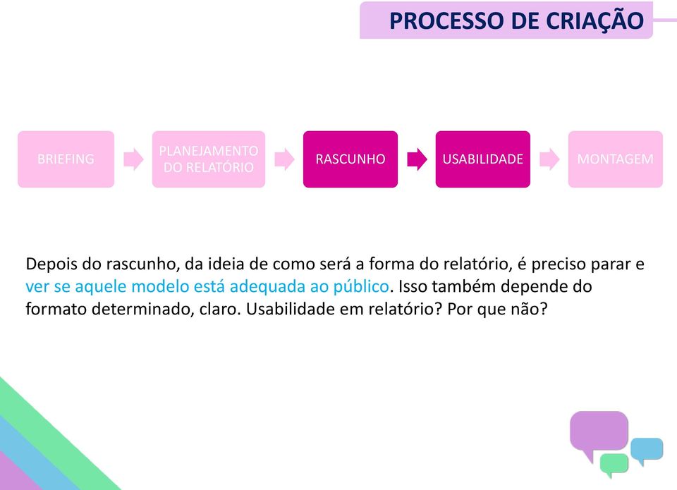 preciso parar e ver se aquele modelo está adequada ao público.