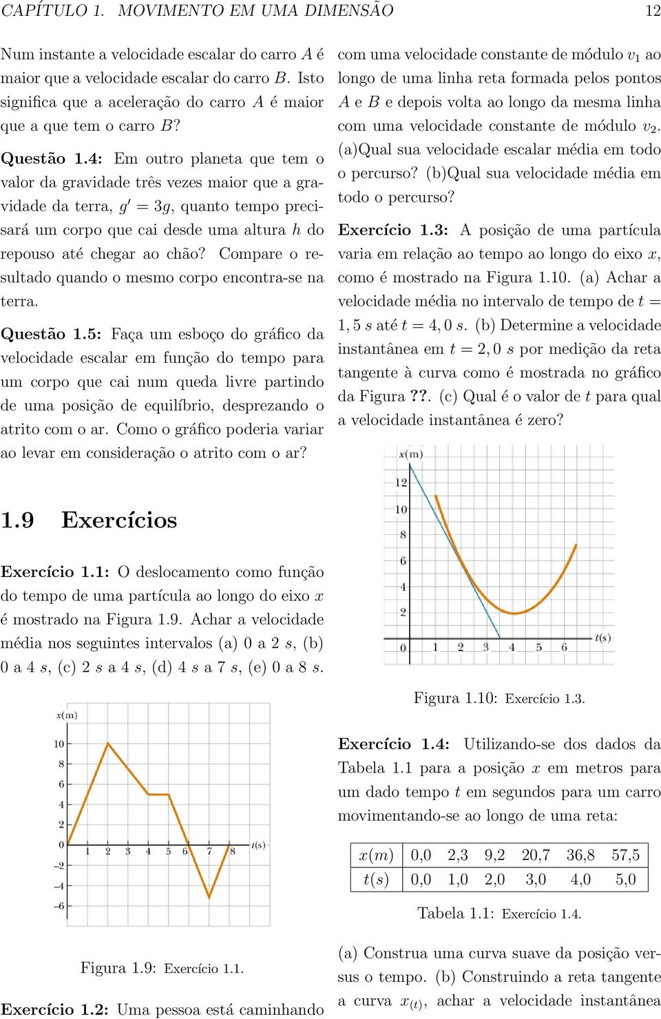 4: Em outro planeta que tem o valor da gravidade três vezes maior que a gravidade da terra, g = 3g, quanto tempo precisará um corpo que cai desde uma altura h do repouso até chegar ao chão?