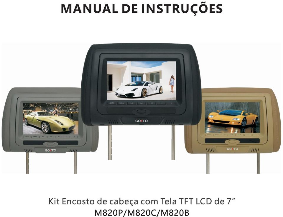 cabeça com Tela TFT