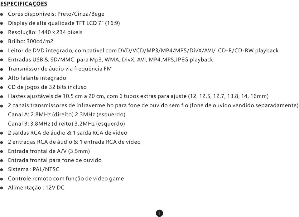 bits incluso Hastes ajustáveis de 10.5 cm a 20 cm, com 6 tubos extras para ajuste (12, 12.5, 12.7, 13.