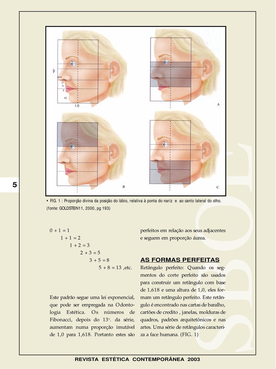 Os números de Fibonacci, depois do 13 o. da série, aumentam numa proporção imutável de 1,0 para 1,618. Portanto estes são perfeitos em relação aos seus adjacentes e seguem em proporção áurea.