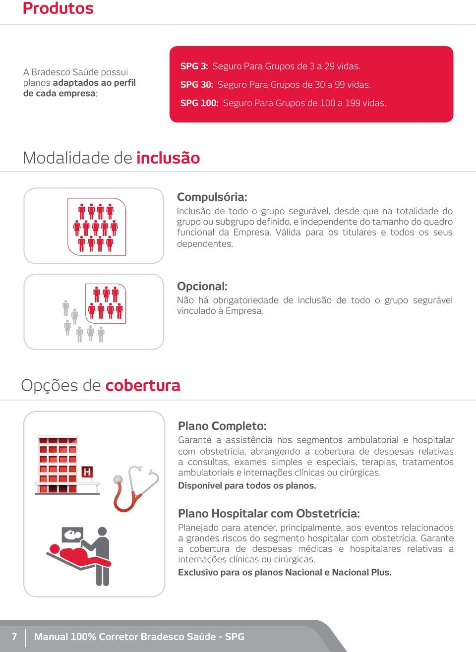 Modalidade de inclusão Compulsória: Inclusão de todo o grupo segurável, desde que na totalidade do grupo ou subgrupo definido, e independente do tamanho do quadro funcional da Empresa.