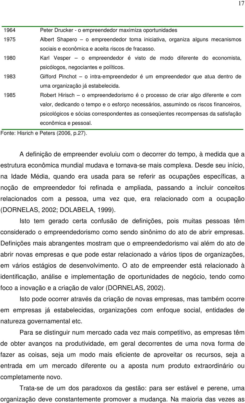 1983 Gifford Pinchot o intra-empreendedor é um empreendedor que atua dentro de uma organização já estabelecida.