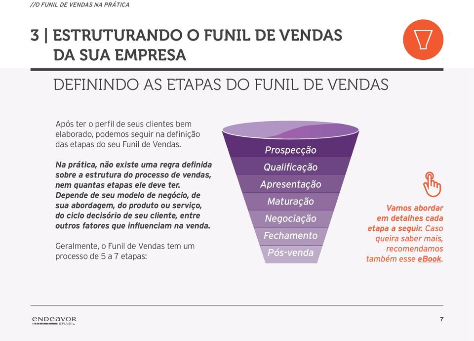 Depende de seu modelo de negócio, de sua abordagem, do produto ou serviço, do ciclo decisório de seu cliente, entre outros fatores que influenciam na venda.