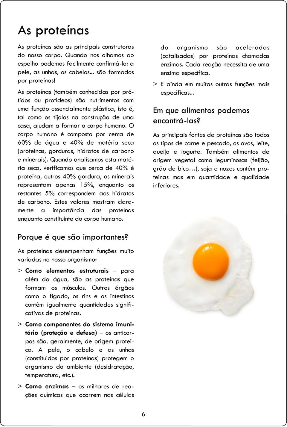 humano. O corpo humano é composto por cerca de 60% de água e 40% de matéria seca (proteínas, gorduras, hidratos de carbono e minerais).