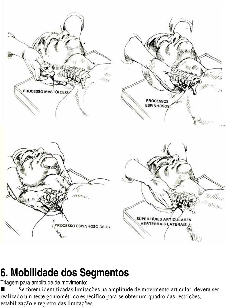deverá ser realizado um teste goniométrico específico para se obter