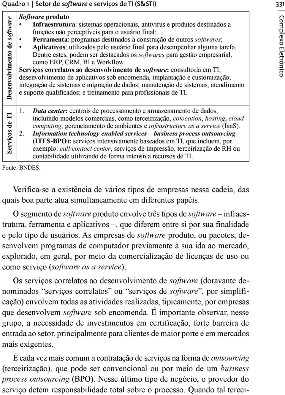 Dentre estes, podem ser destacados os softwares para gestão empresarial, como ERP, CRM, BI e Workflow.