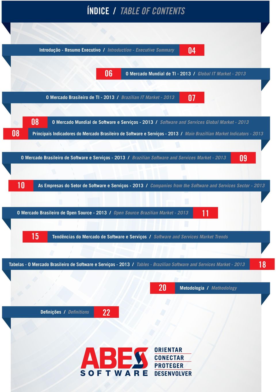 2013 / Main Brazillian Market Indicators - 2013 O Mercado Brasileiro de Software e Serviços - 2013 / Brazilian Software and Services Market - 2013 10 09 As Empresas do Setor de Software e Serviços -