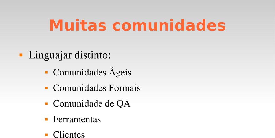 Comunidades Formais