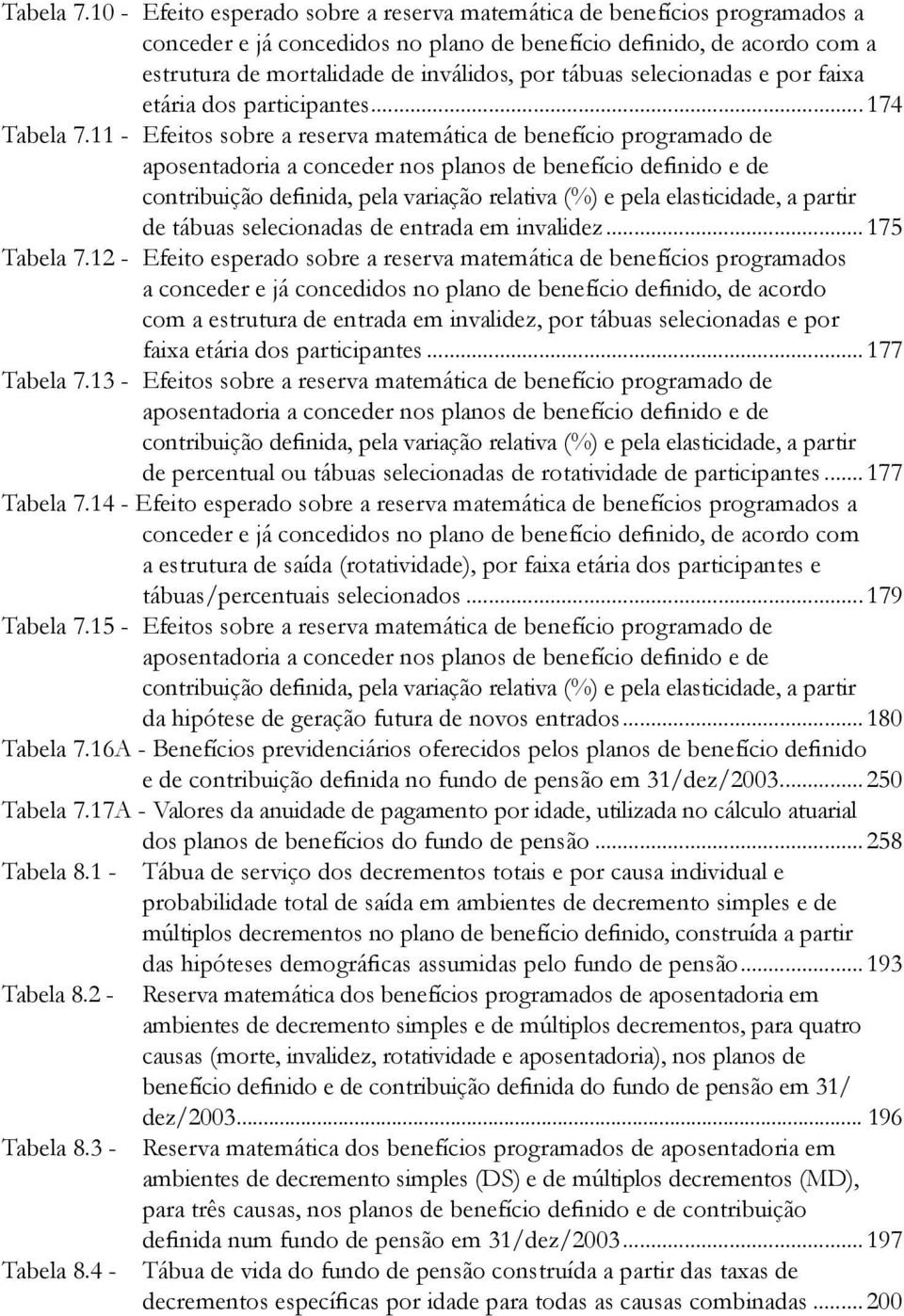 selecionadas e por faia etária dos participantes.