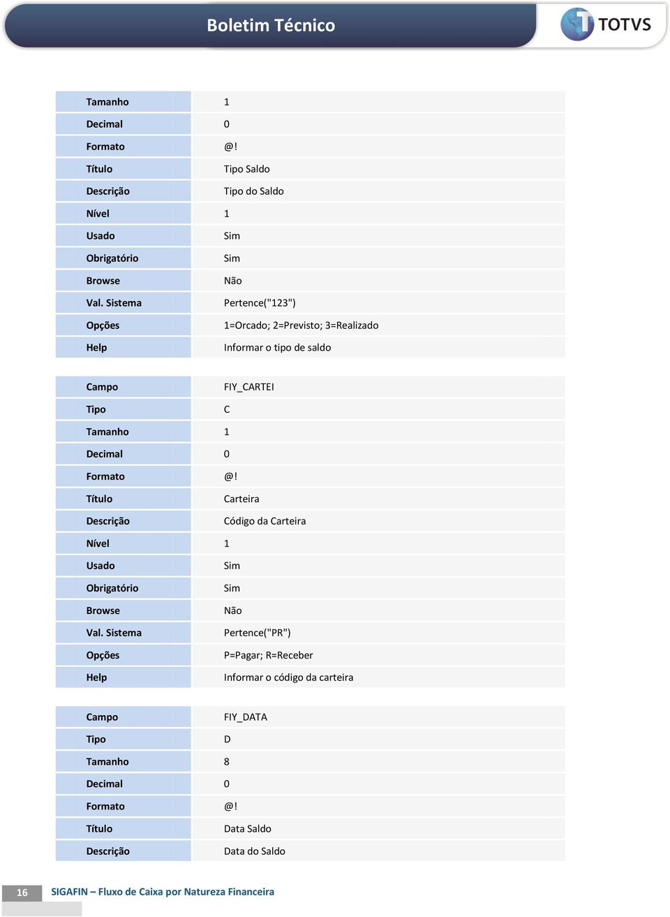 arteira Opções Pertence("PR") P=Pagar; R=Receber Informar o código da carteira