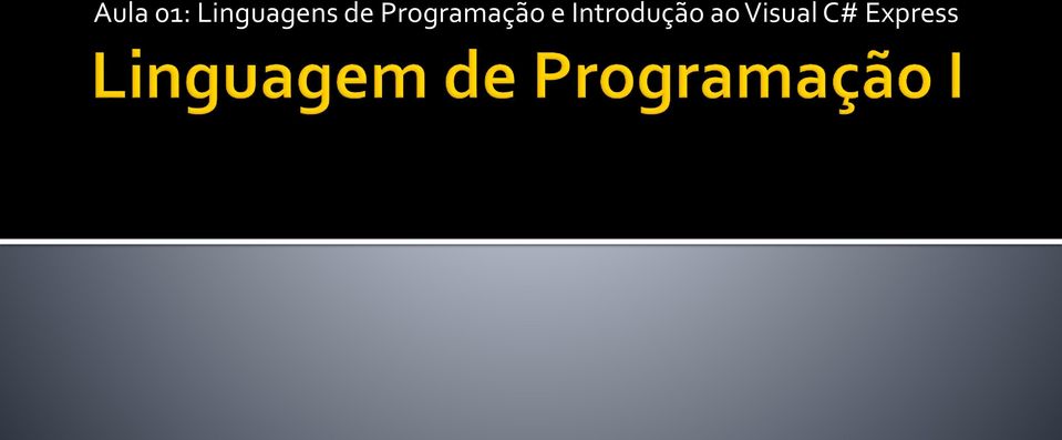 Programação e