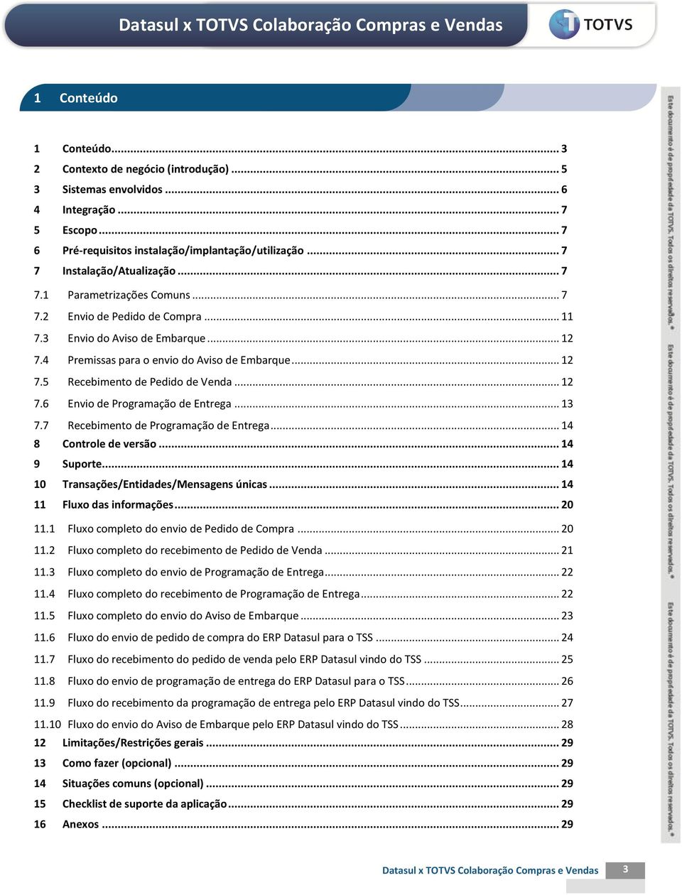 .. 12 7.6 Envio de Programação de Entrega... 13 7.7 Recebimento de Programação de Entrega... 14 8 Controle de versão... 14 9 Suporte... 14 10 Transações/Entidades/Mensagens únicas.