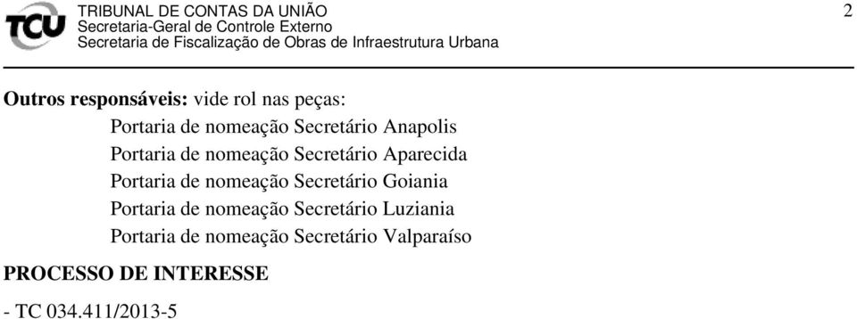 de nomeação Secretário Goiania Portaria de nomeação Secretário Luziania