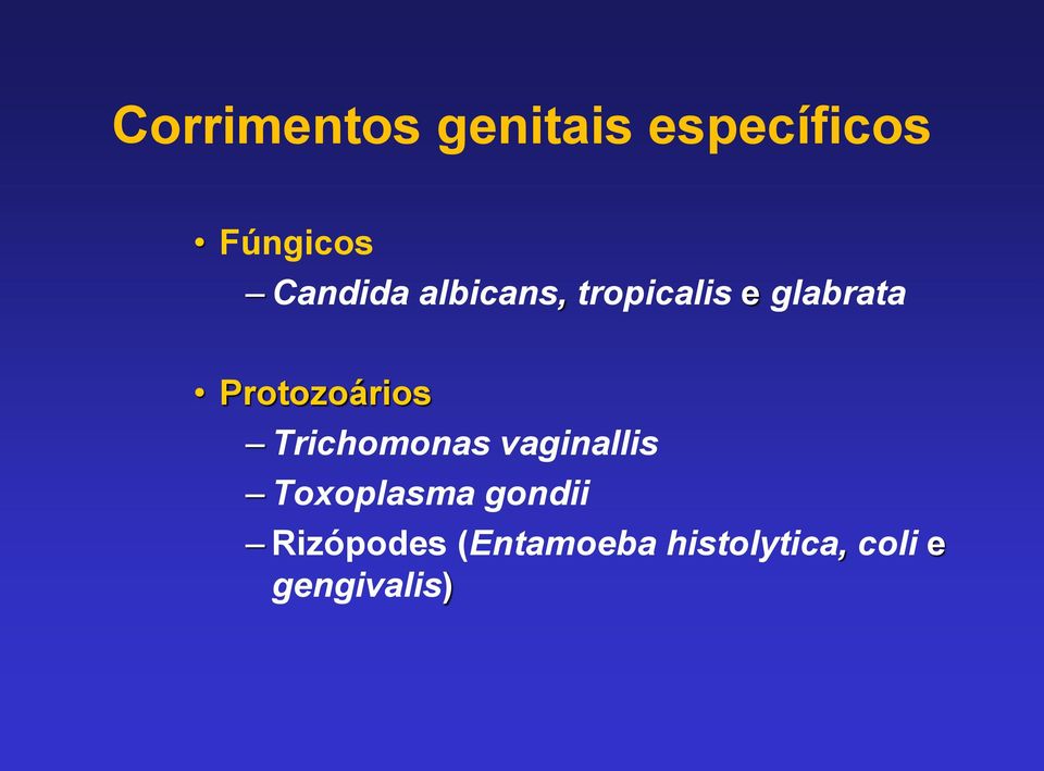 Protozoários Trichomonas vaginallis Toxoplasma