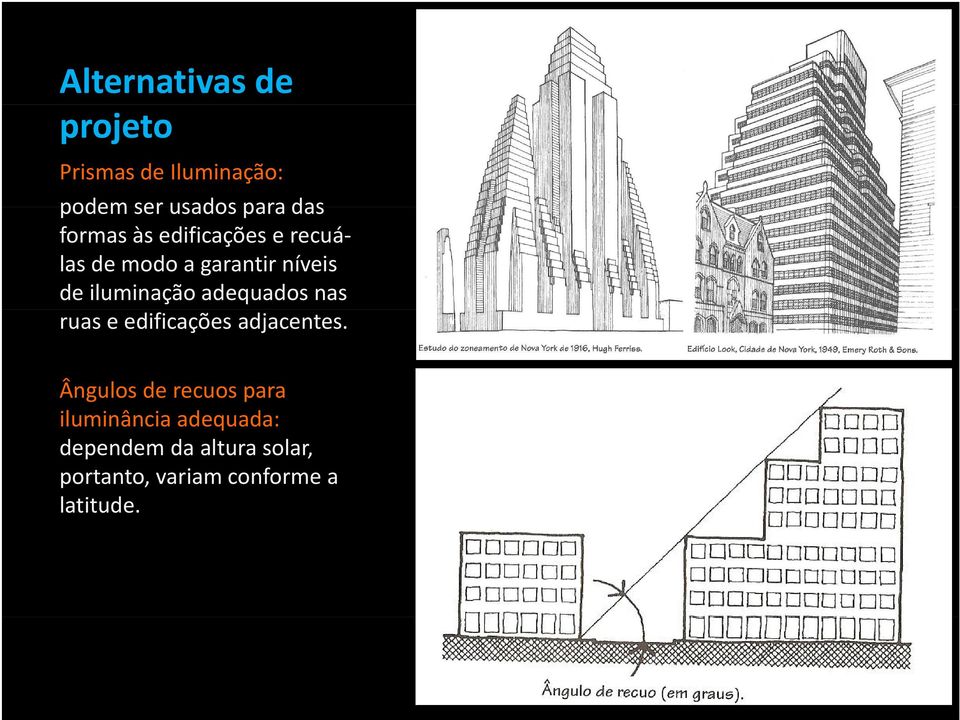 adequados nas ruas e edificações adjacentes.