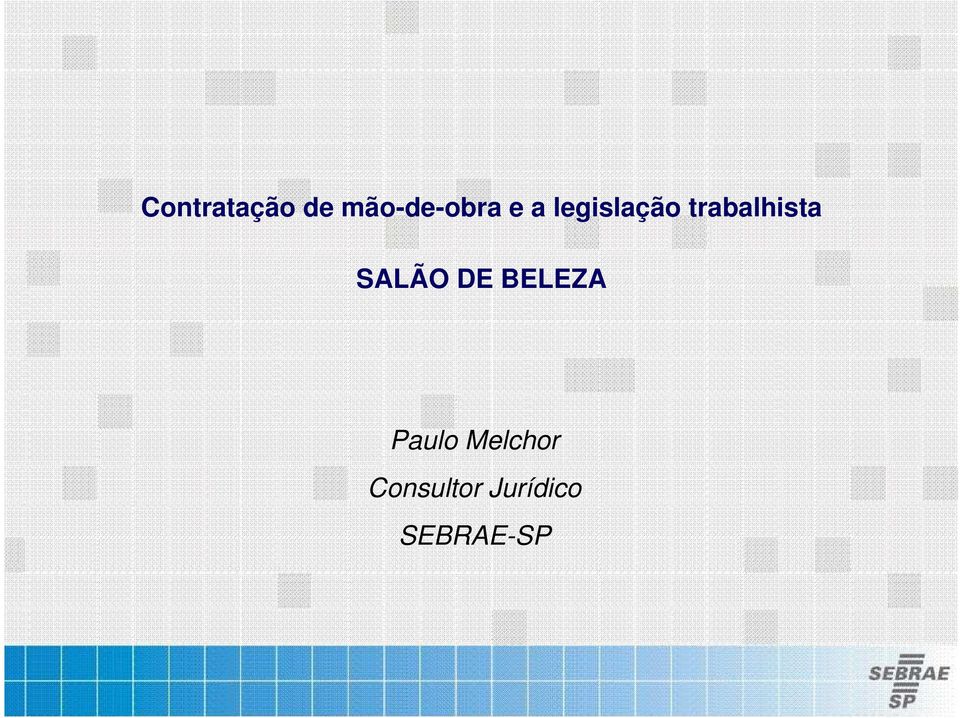 SALÃO DE BELEZA Paulo