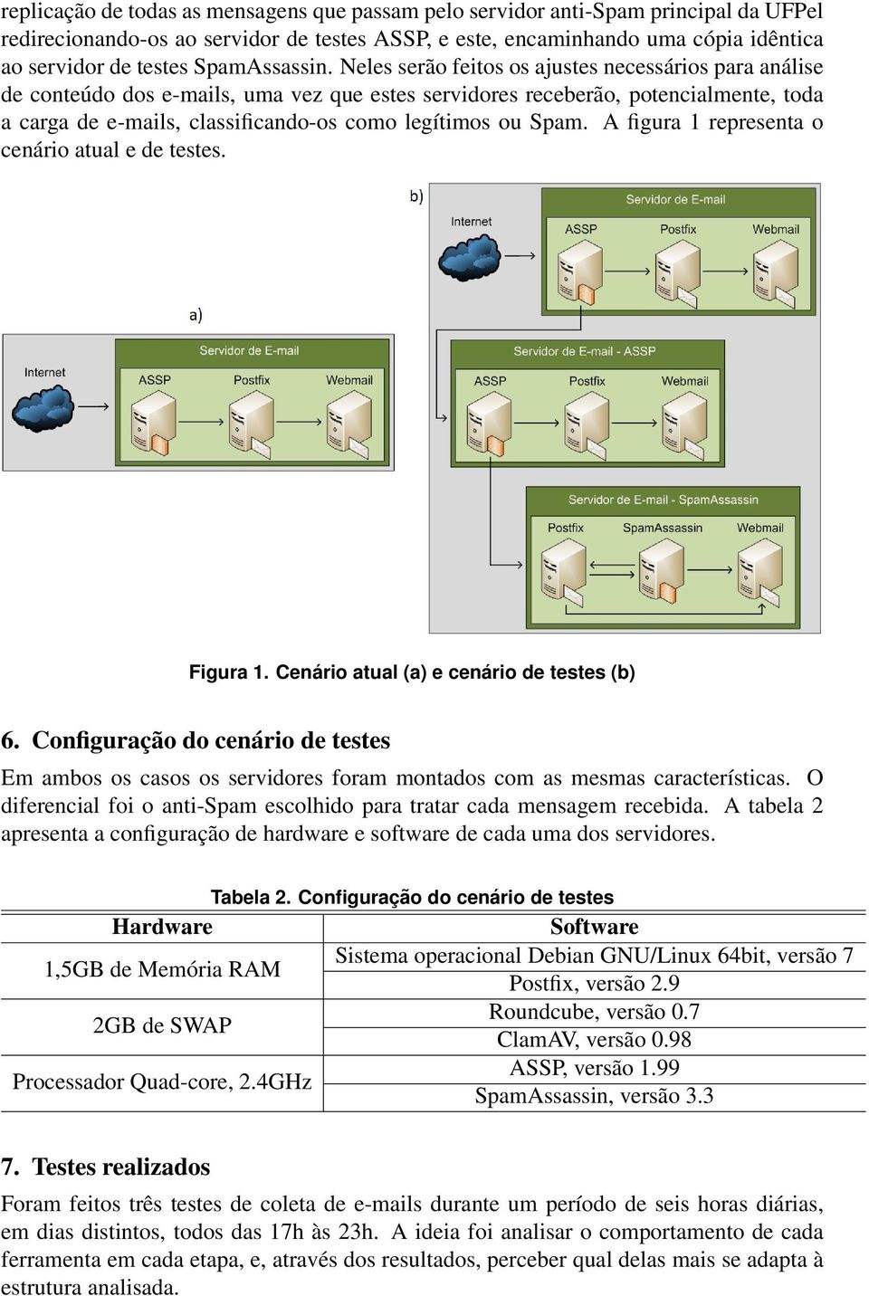 Neles serão feitos os ajustes necessários para análise de conteúdo dos e-mails, uma vez que estes servidores receberão, potencialmente, toda a carga de e-mails, classificando-os como legítimos ou