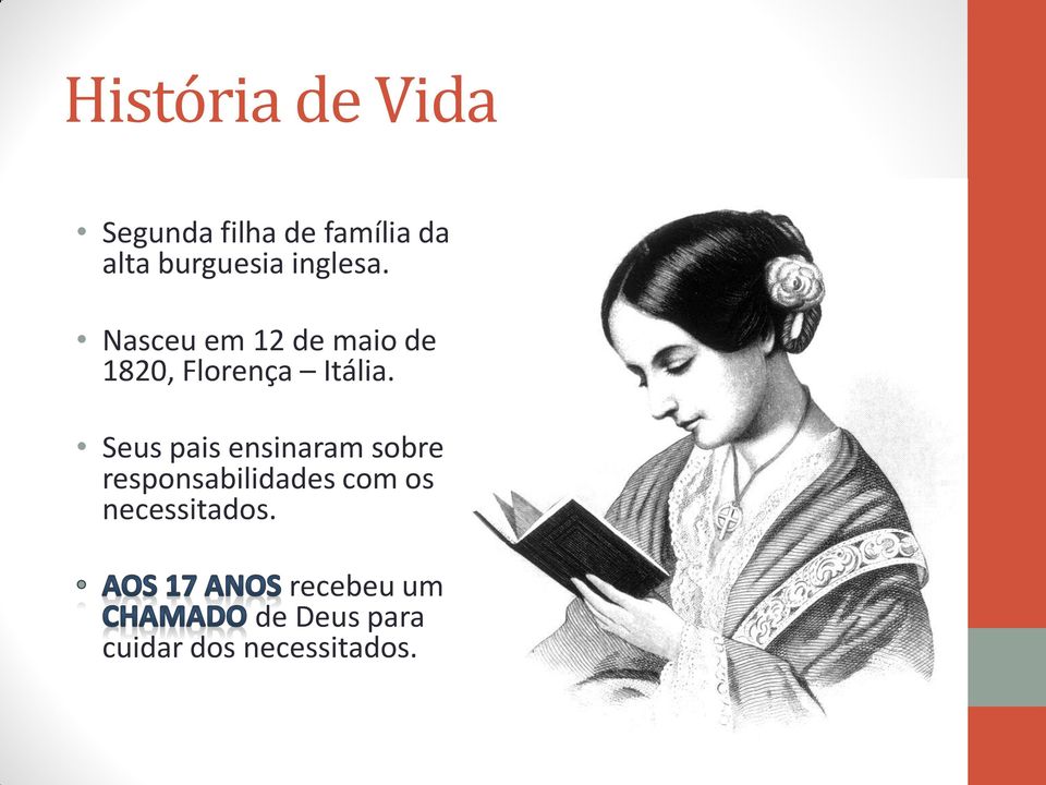 Nasceu em 12 de maio de 1820, Florença Itália.