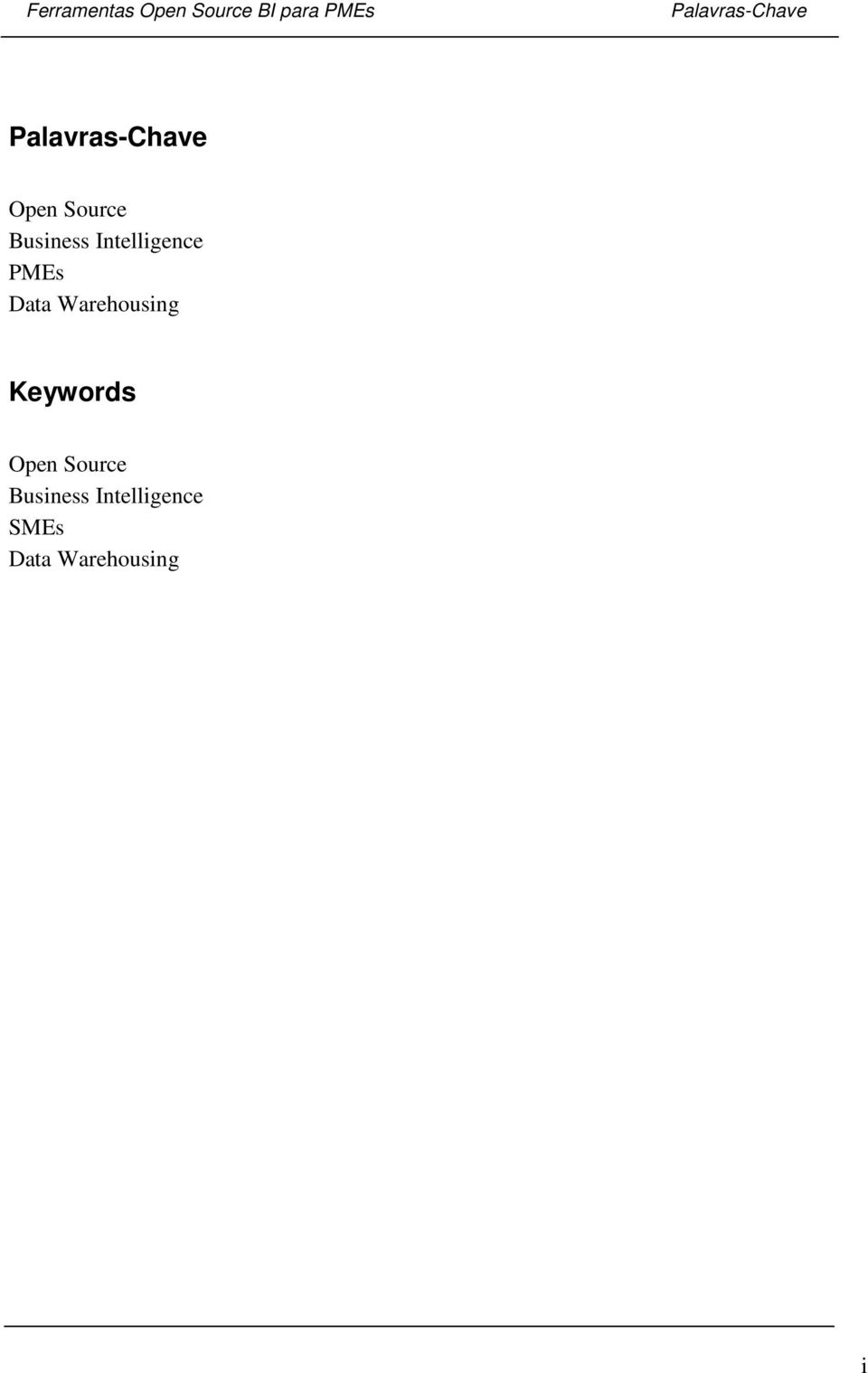 Business Intelligence PMEs Data Warehousing