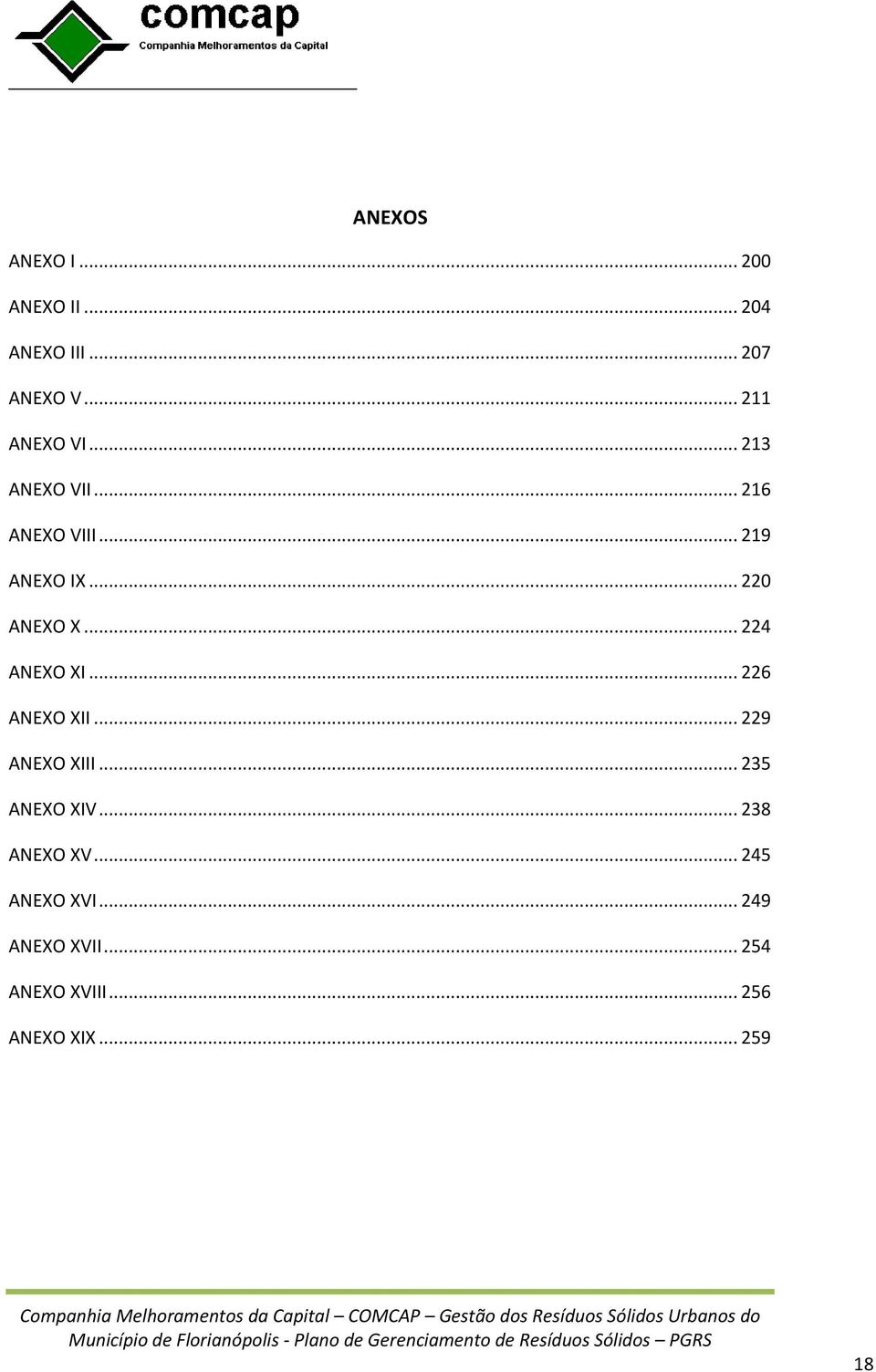 .. 224 ANEXO XI... 226 ANEXO XII... 229 ANEXO XIII... 235 ANEXO XIV.