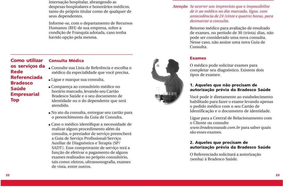 Atenção Se ocorrer um imprevisto que o impossibilite de ir ao médico no dia marcado, ligue, com antecedência de 24 (vinte e quatro) horas, para desmarcar a consulta.