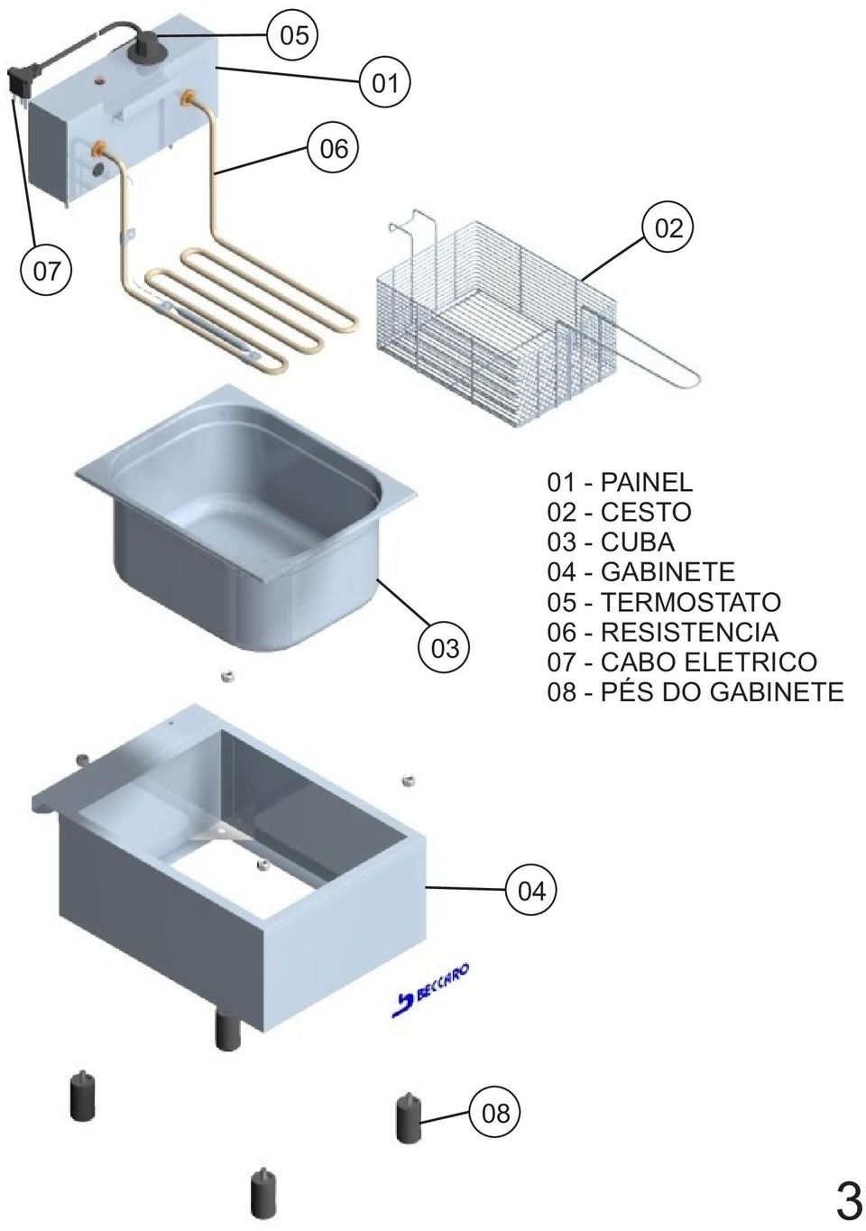 TERMOSTATO 06 - RESISTENCIA 07 -