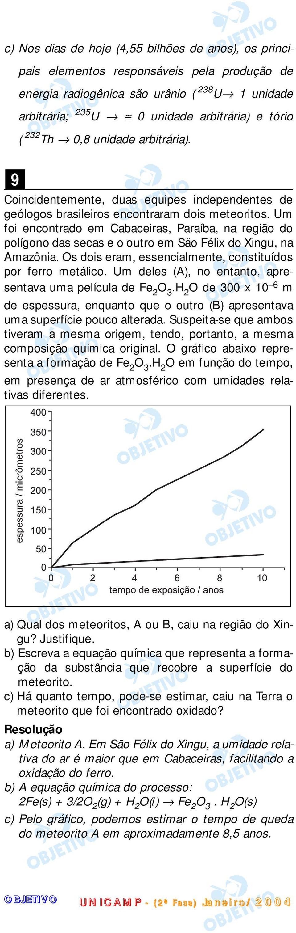 Um foi encontrado em Cabaceiras, Paraíba, na região do polígono das secas e o outro em São Félix do Xingu, na Amazônia. Os dois eram, essencialmente, constituídos por ferro metálico.