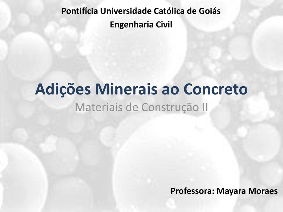 Minerais ao Concreto Materiais de