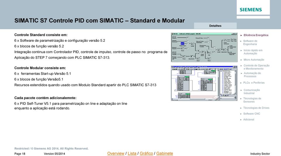 2 Integração continua com Controlador PID, controle de impulso, controle de passo no programa de Aplicação do STEP 7 começando com PLC SIMATIC S7-313.