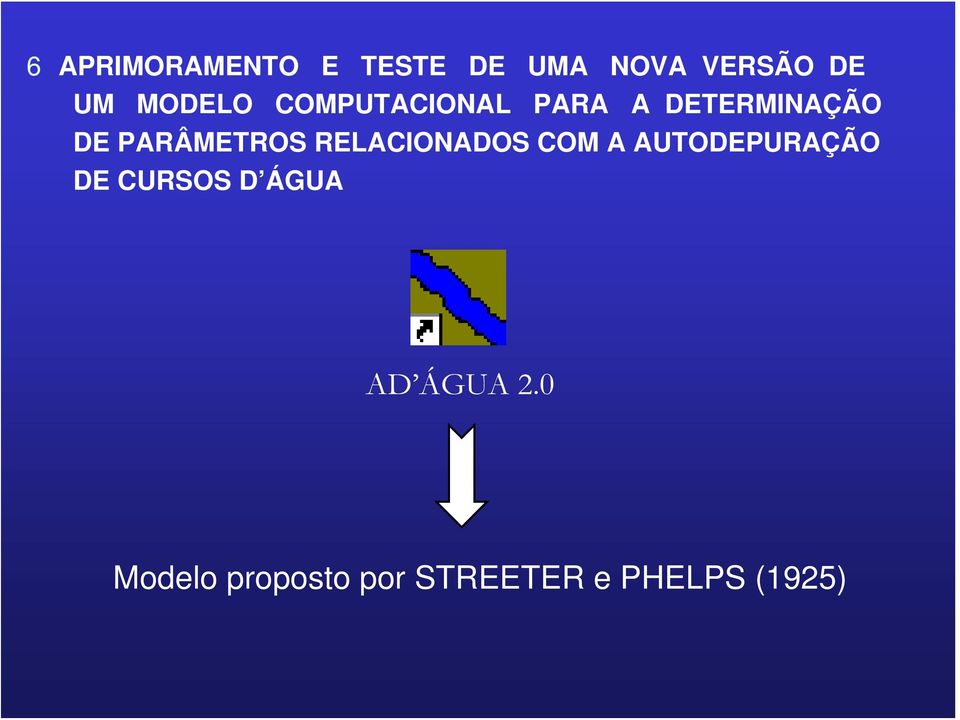 PARÂMETROS RELACIONADOS COM A AUTODEPURAÇÃO DE