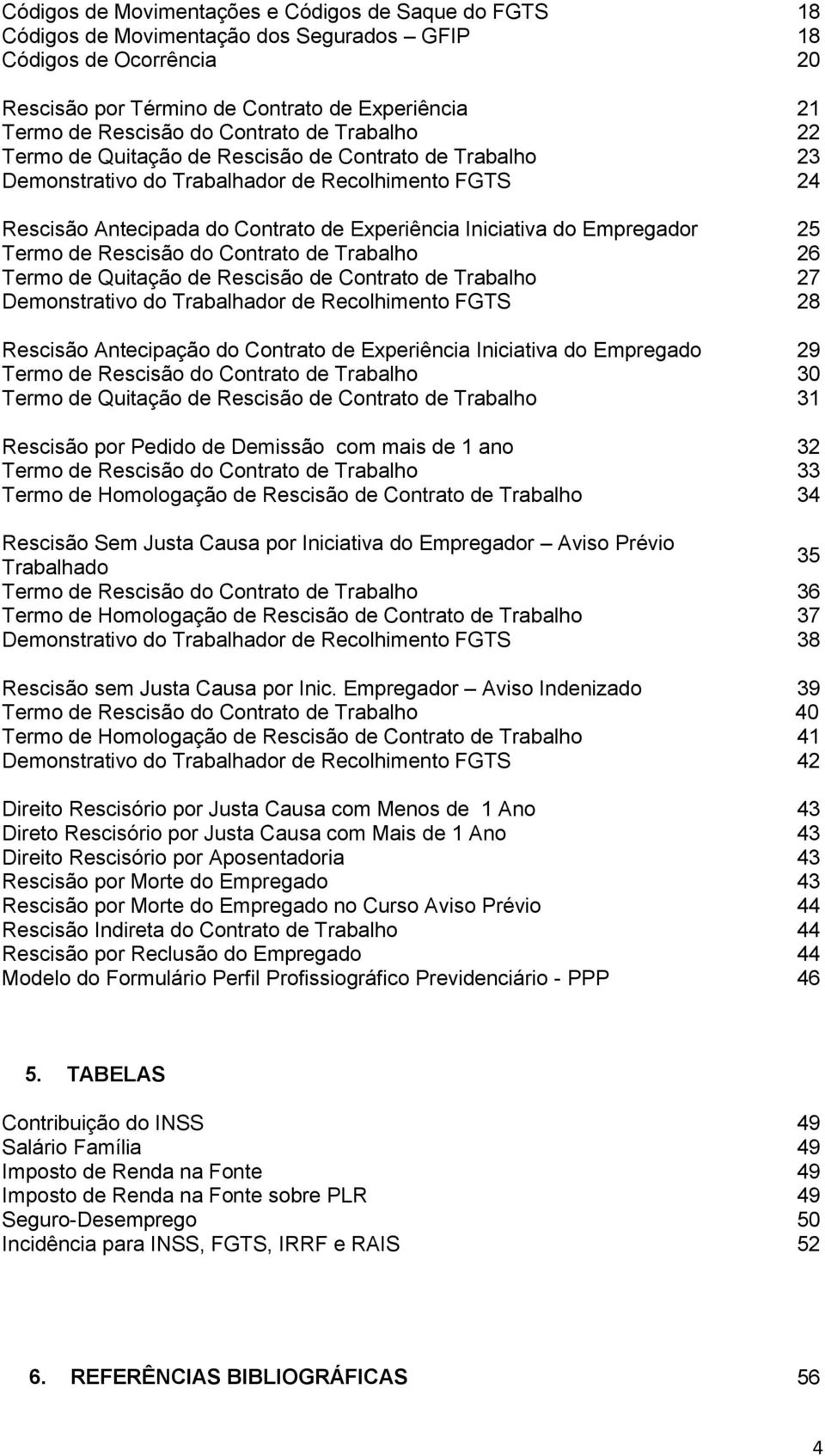 Empregador 25 Termo de Rescisão do Contrato de Trabalho 26 Termo de Quitação de Rescisão de Contrato de Trabalho 27 Demonstrativo do Trabalhador de Recolhimento FGTS 28 Rescisão Antecipação do