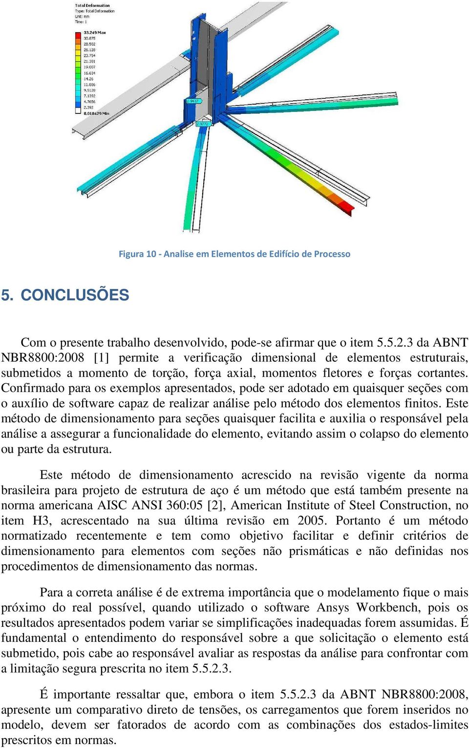 Conirmado para os exemplos apresentados, pode ser adotado em quaisquer seções com o auxílio de sotware capaz de realizar análise pelo método dos elementos initos.