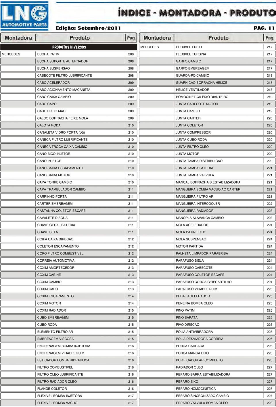 LUBRIFICANTE 208 GUARDA-PO CAMBIO 218 CABO ACELERADOR 209 GUARNICAO BORRACHA HELICE 218 CABO ACIONAMENTO MACANETA 209 HELICE VENTILADOR 218 CABO CAIXA CAMBIO 209 HOMOCINETICA EIXO DIANTEIRO 219 CABO