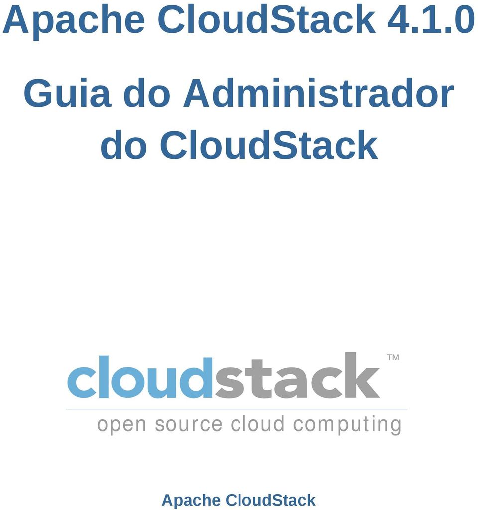 CloudStack open source