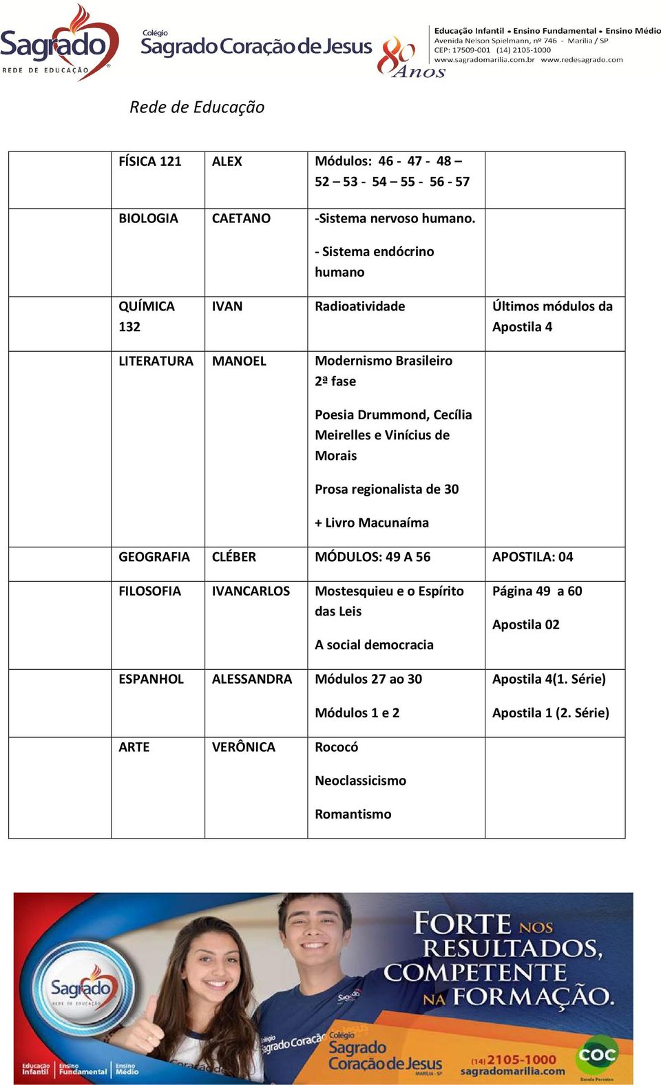 Cecília Meirelles e Vinícius de Morais Prosa regionalista de 30 + Livro Macunaíma GEOGRAFIA CLÉBER MÓDULOS: 49 A 56 APOSTILA: 04 FILOSOFIA IVANCARLOS