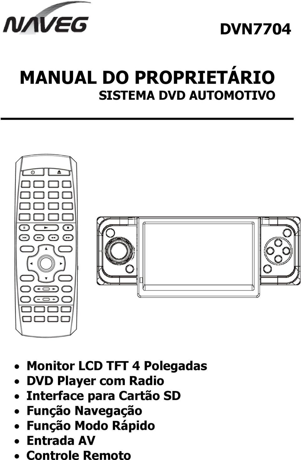 Player com Radio Interface para Cartão SD