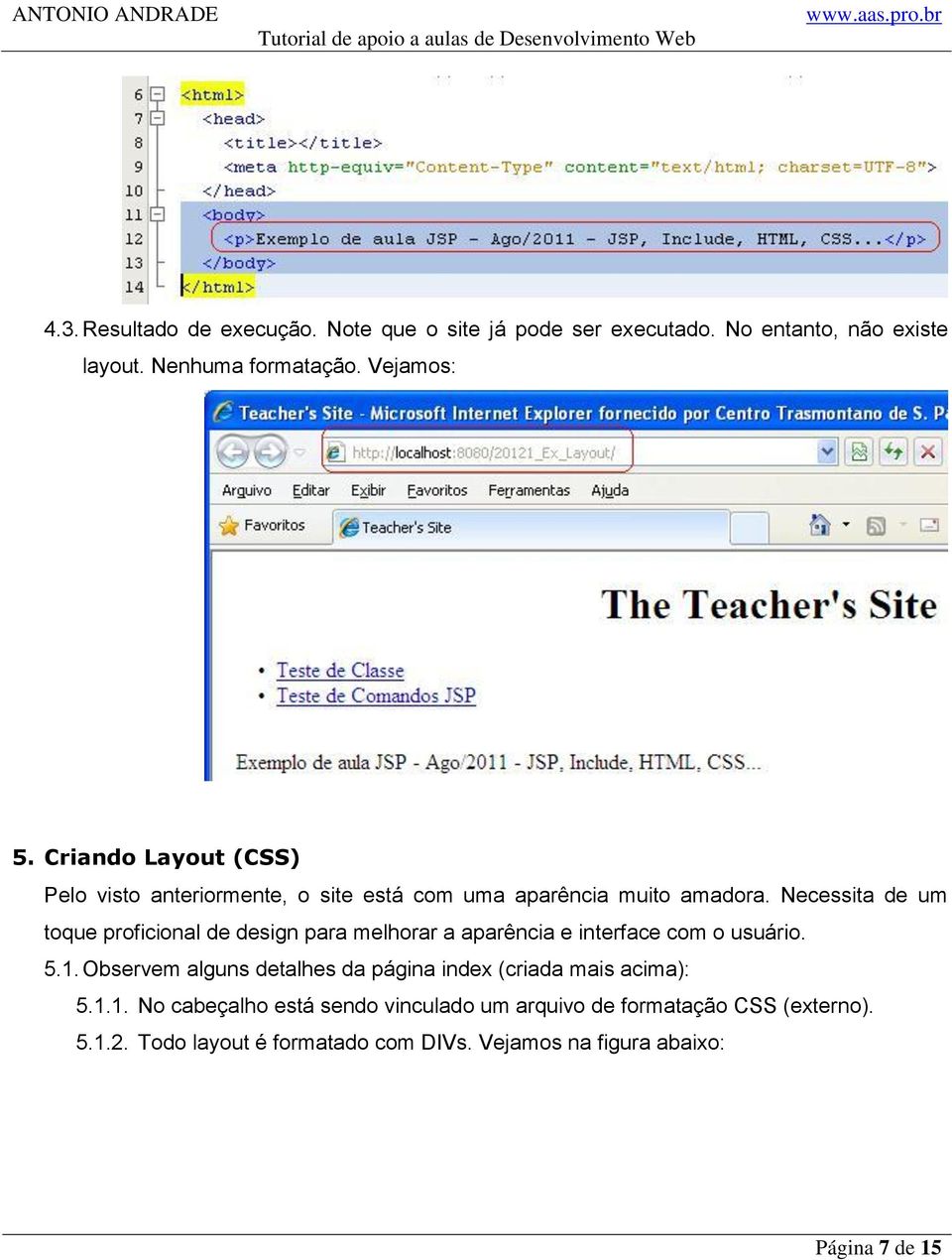 Necessita de um toque proficional de design para melhorar a aparência e interface com o usuário. 5.1.