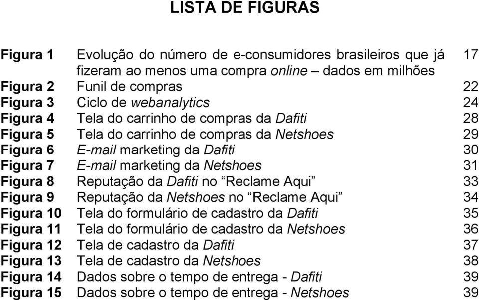 31 Figura 8 Reputação da Dafiti no Reclame Aqui 33 Figura 9 Reputação da Netshoes no Reclame Aqui 34 Figura 10 Tela do formulário de cadastro da Dafiti 35 Figura 11 Tela do formulário de