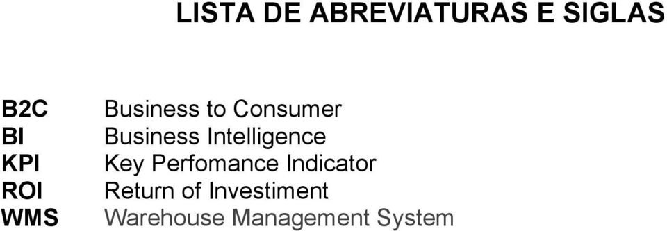 Intelligence Key Perfomance Indicator